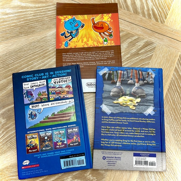 3 Books: Diary of a Wimpy Kid, Cat Kid Comic Club & The Amazing World of Gumball - Picture 2 of 5